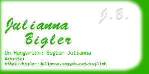 julianna bigler business card